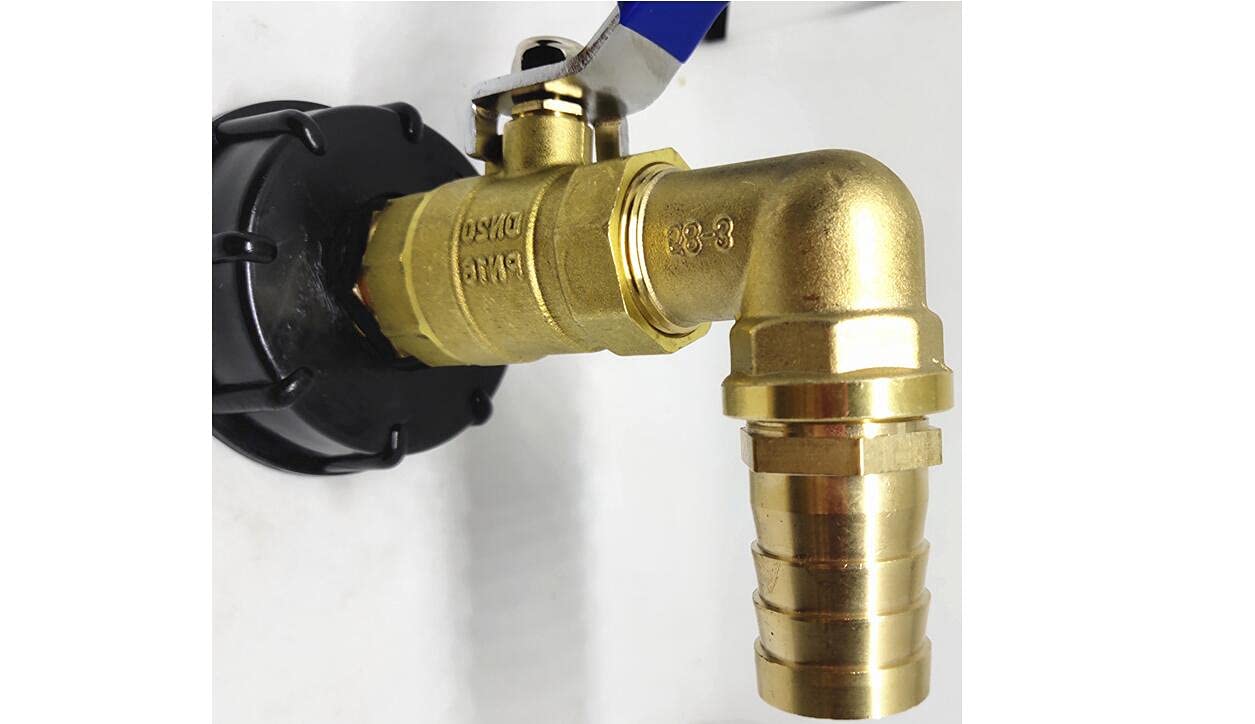 Amazon | IBC タンクトートアダプター - S60X6 1インチ ガーデンホース