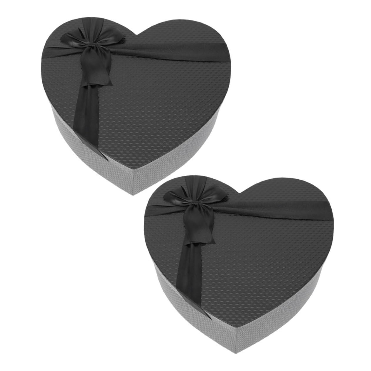 Alipis 2stücke Herzform Geschenkverpackung Für Valentinstag Schwarze Pappschachtel Präsentation Von Süßigkeiten Blumen Und Kleinen Geschenken Für Besondere Anlässe