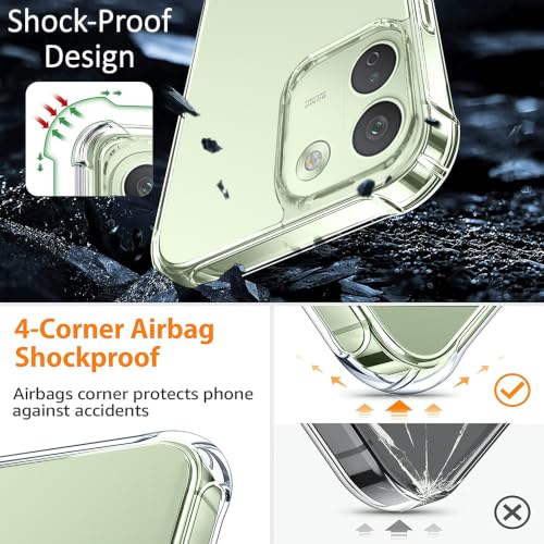 Image of TheGiftKart Crystal Clear Back Cover Case for Mi Redmi Note 17 Pro / 17 Pro Max 5G / Poco X8 Power 5G | 360 Degree Protection | Shock Proof Design | Hard Back Cover Case (PC & TPU, Transparent Bumper)