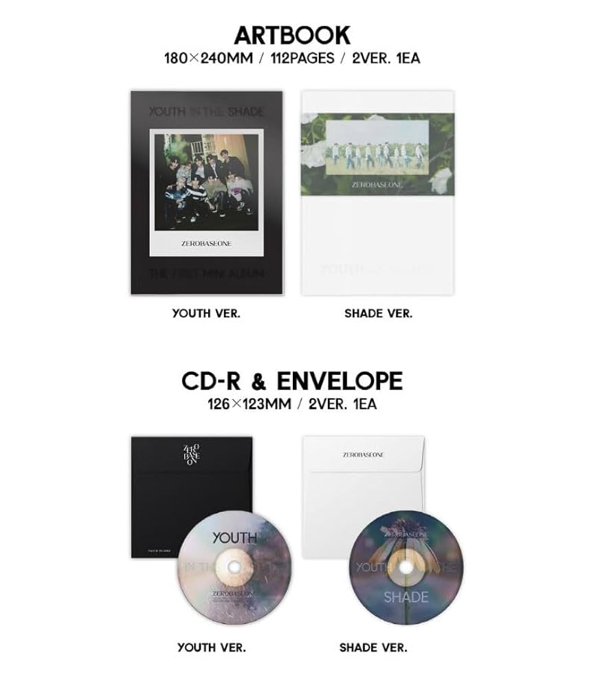 ZEROBASEONE YOUTHINTHESHADE アルバム セット Amazon.com: ZEROBASEONE - YOUTH IN THE SHADE (1st Mini Album