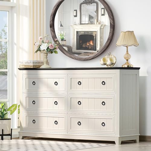 Joaxswe 6 Drawers Dresser for Bedroom, F…