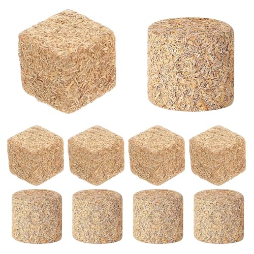 8 Stück Mini Strohballen Heuballen Ladhausstil Heu Futterset...