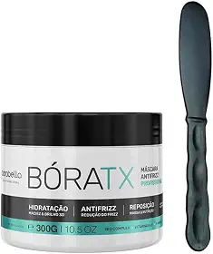 Máscara Capilar Borabella Bóratx 300g - Tratamento Cabelo, Botox, Hidratação Profunda e Brilho de Salão, Anti-Frizz