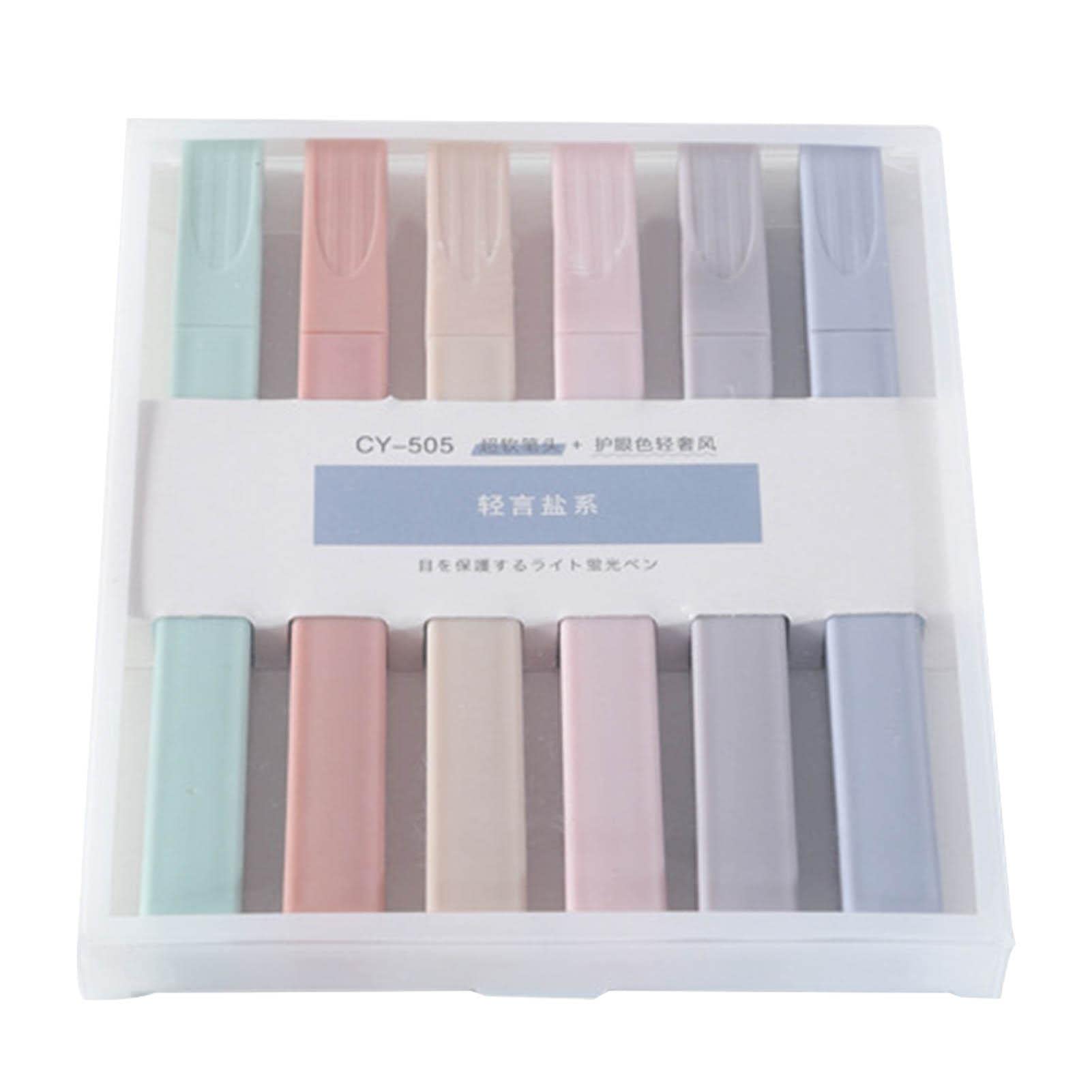 GIMOCOOL Bible Highlighters | Cute Assorted Color Pastel Highlighters | Mild Soft Chisel Tip Markers for Journaling & Note Taking