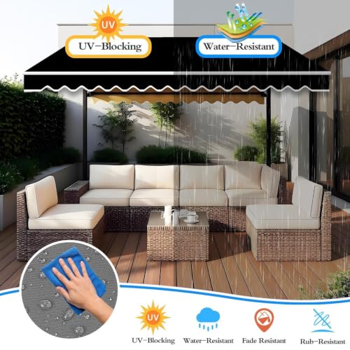 Cubierta de sombra para terraza impermeable y resistente a rayos UV 3