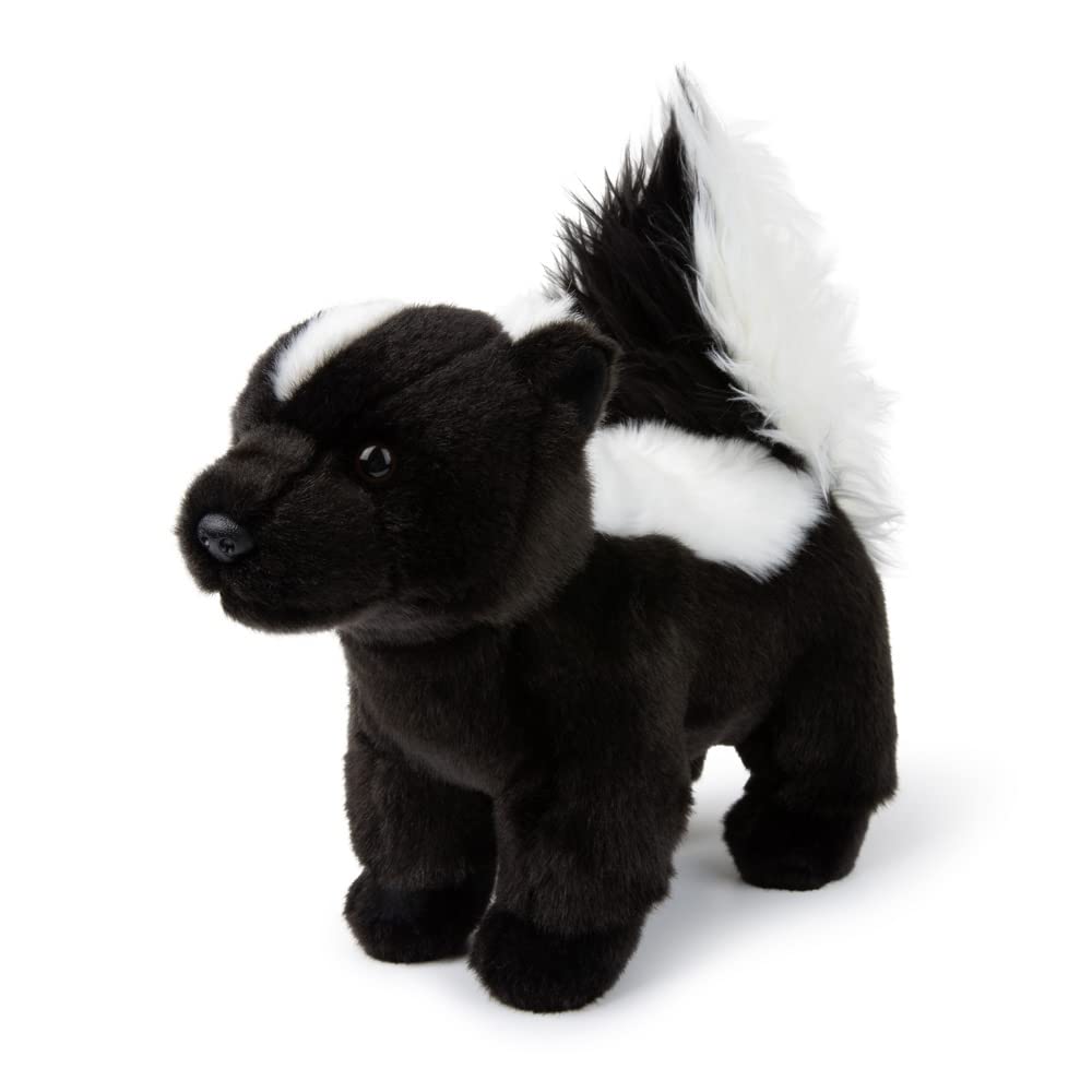 WWF Soft Toy Skunk (27 cm), Black White