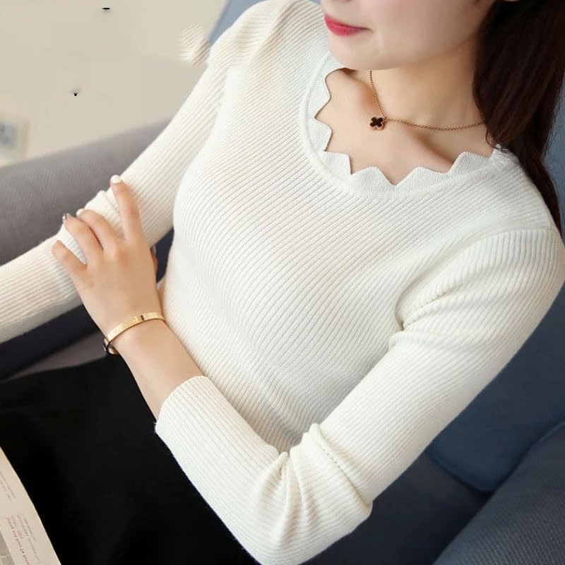 Sweaters Women Pullover Solid Spring Womens Knitted Sweater Long Sleeve Autumn Winter Butterfly Neck Female4