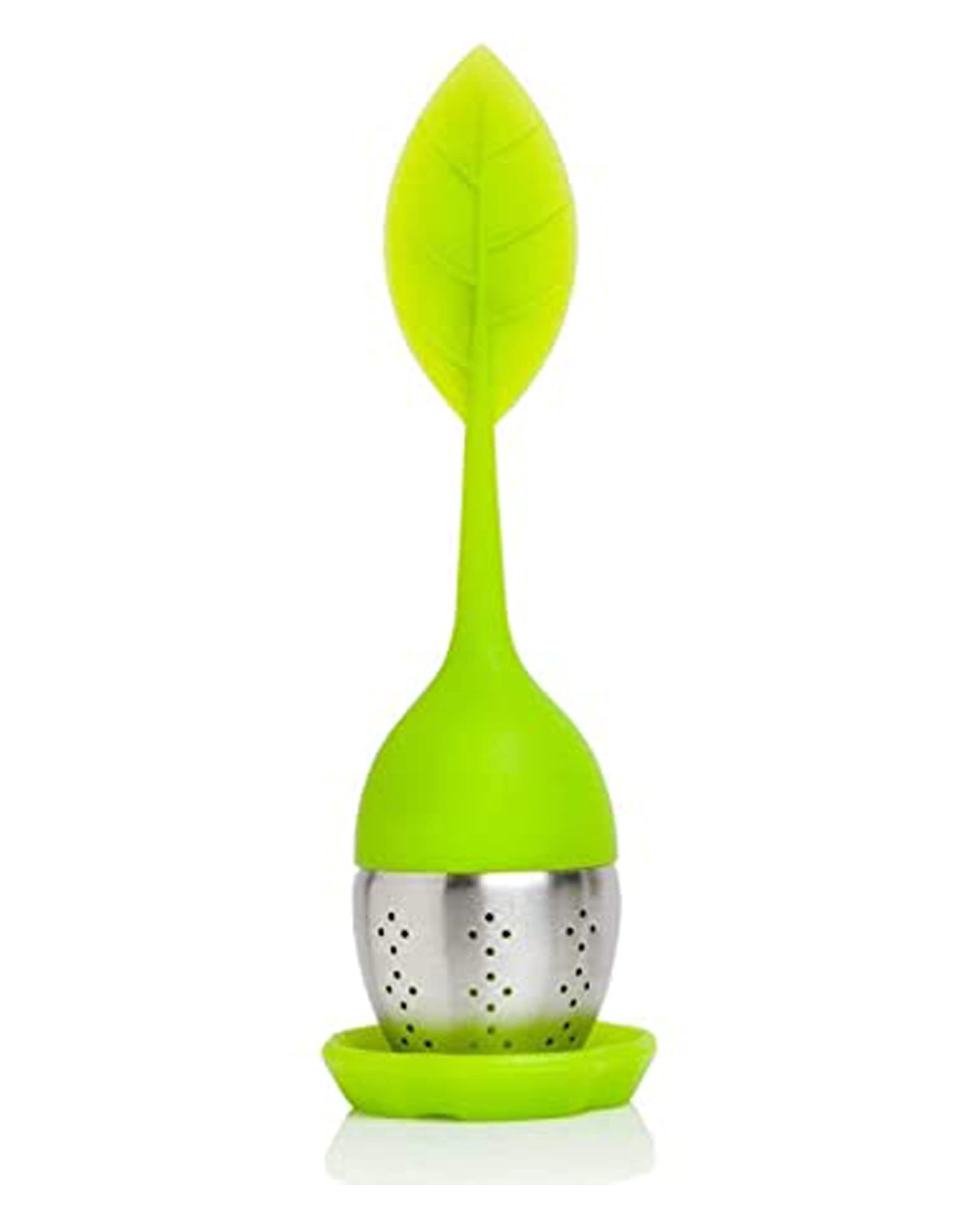 Premsons Bazaar Silicone Green Tea Infuser - Green (Pack of 2)