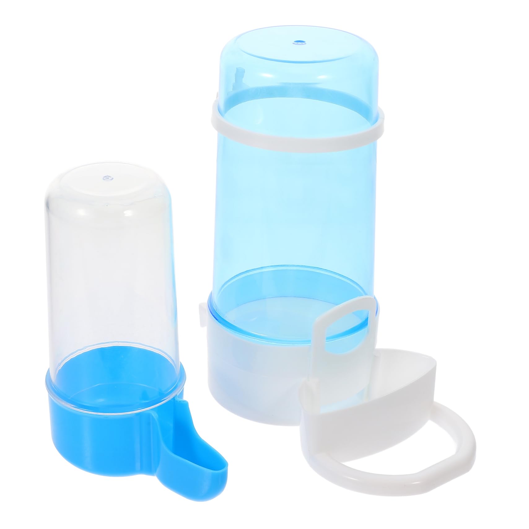 Wakauto 2Pcs Automatic Drinking Water Feeders for Poultry Food Bowls for Chickens Pigeons Quail Durable Cage Accessory for Home Use