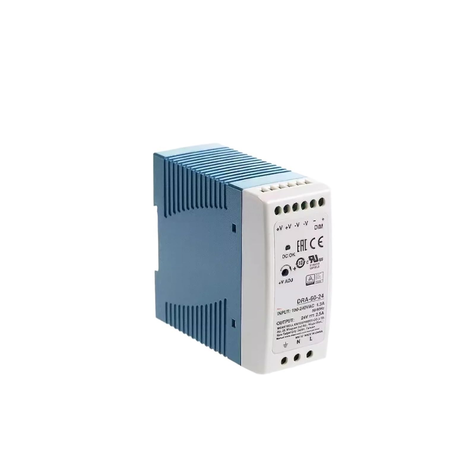 YMUGUEGH DRA-60 60W Single Output Switching Power Supply DRA-60-12 DRA-60-24(DRA-60-12)