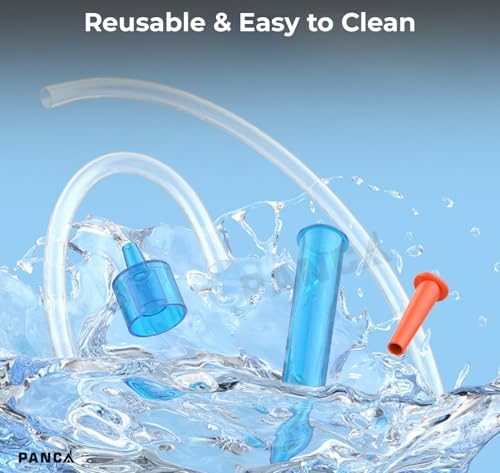 Image of PANCA Baby Nasal Aspirator Mucus Sucker Nose Cleaner with 20 Hygienic Filters | Gentle Suction Pump for Infants & Kids | Safe Nose Cleaner for Newborn Congestion Relief, Easy to Clean & Travel-Friendly