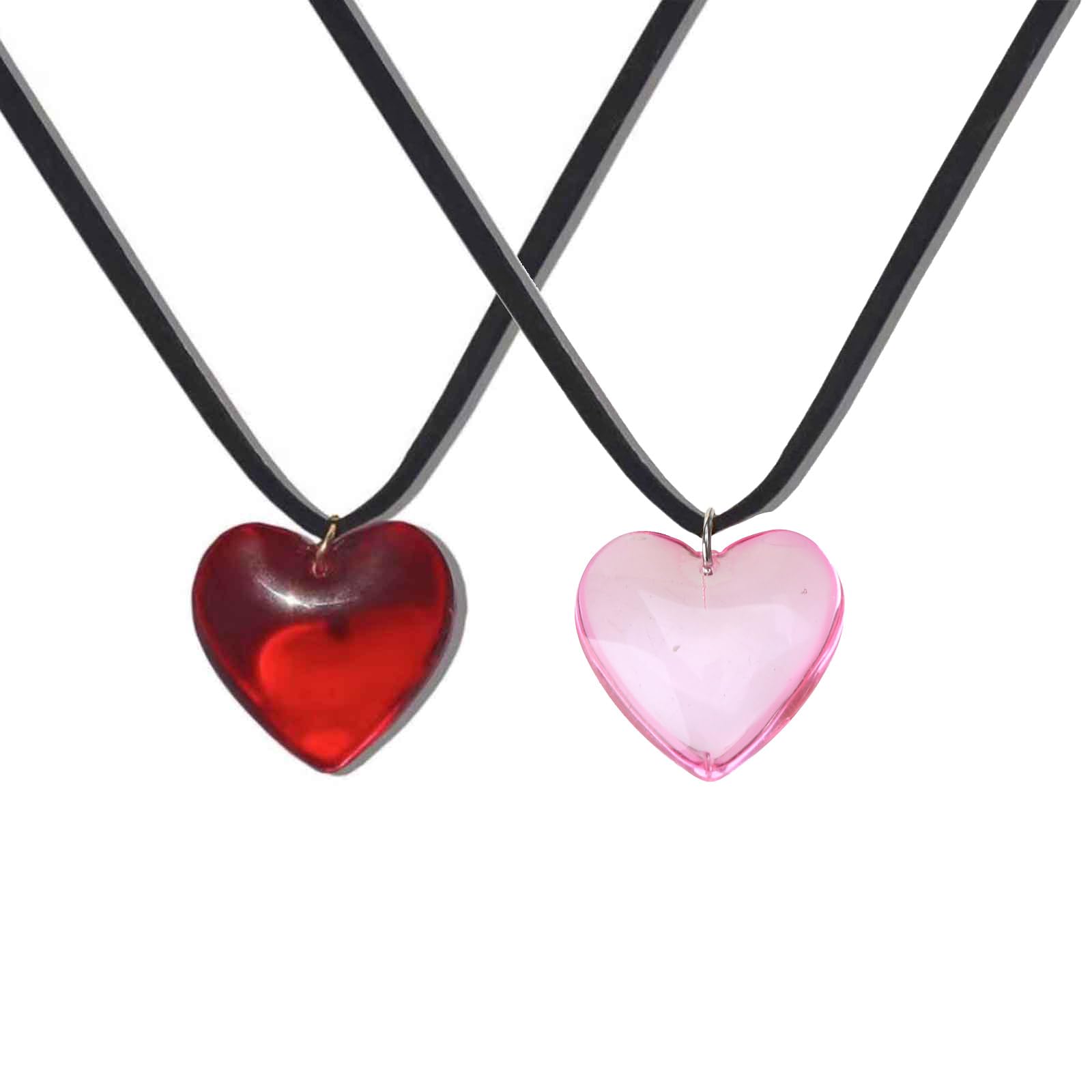 Collane con ciondolo a forma di cuore in resina Collane con ciondolo a forma di cuore da donna collane da donna gioielli gioielli