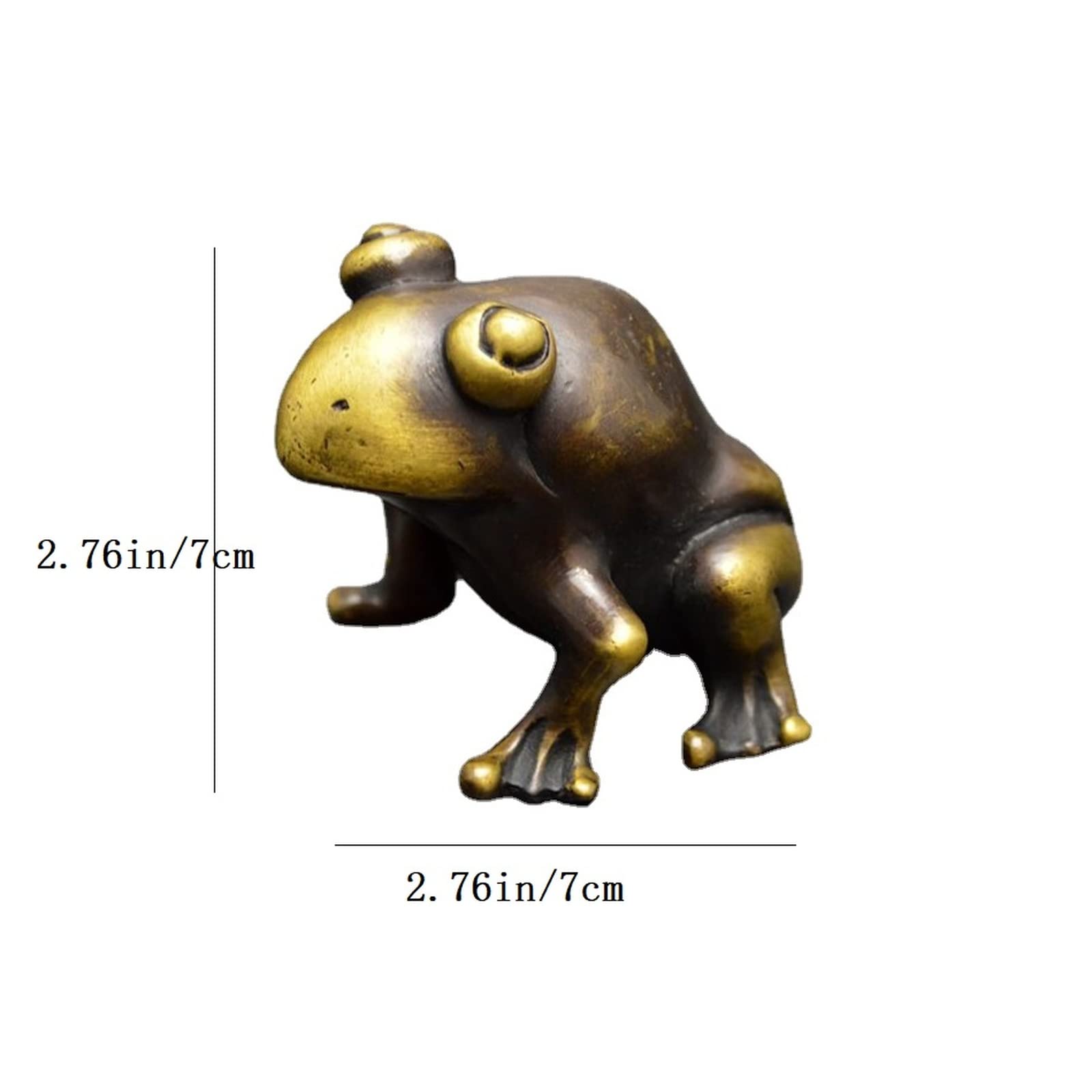 Antyczne Miedziane Figurki Żab, Ozdoby Na Biurko, Figurki Żab, Ozdoby Do Ogrodu Bonsai, Ozdoby Do Domu I Gabinetu