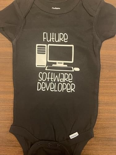 geek baby Onesie® Nerd Onesie® Future software developer funny bodysuit programmer infant one piece