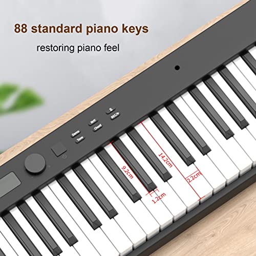 Piano numérique pliable à 88 touches Clavier portable Touches lestées MIDI Buletooth Haut-parleurs intégrés Piano électronique avec pédale de maintien et alimentation Idéal for les adultes et les débu - Les Beatles, Paul McCartney, John Lennon, RIngo Starr, George Harrison Piano numérique pliable à 88 touches Clavier portable Touches lestées MIDI Buletooth Haut-parleurs intégrés Piano électronique avec pédale de maintien et alimentation Idéal for les adultes et les débu – Image 3