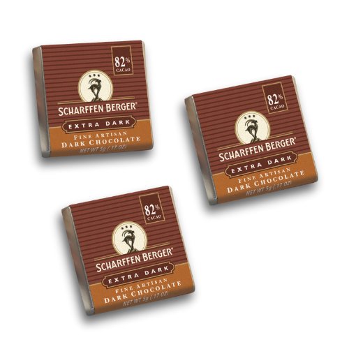 SCHARFEEN BERGER Artisan Chocolate Tasting Squares, Extra Dark, 300 Count