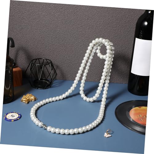 Casier à vin suspendu en fer avec support bouteille perles blanches - 8