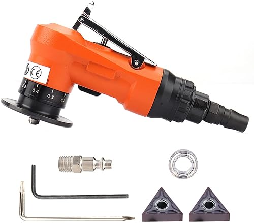 Mini máquina de biselado neumática Juego de recorte portátil biselado desbarbado herramienta de enrutador de rebabas de arco recorte con 2 piezas