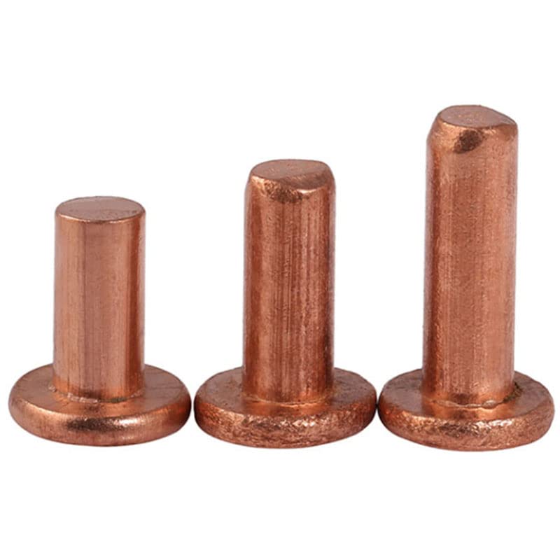 Dadi per rivetti in rame massiccio a testa piatta svasata M8 8mm dadi inserti-M8X30mm,10pcs