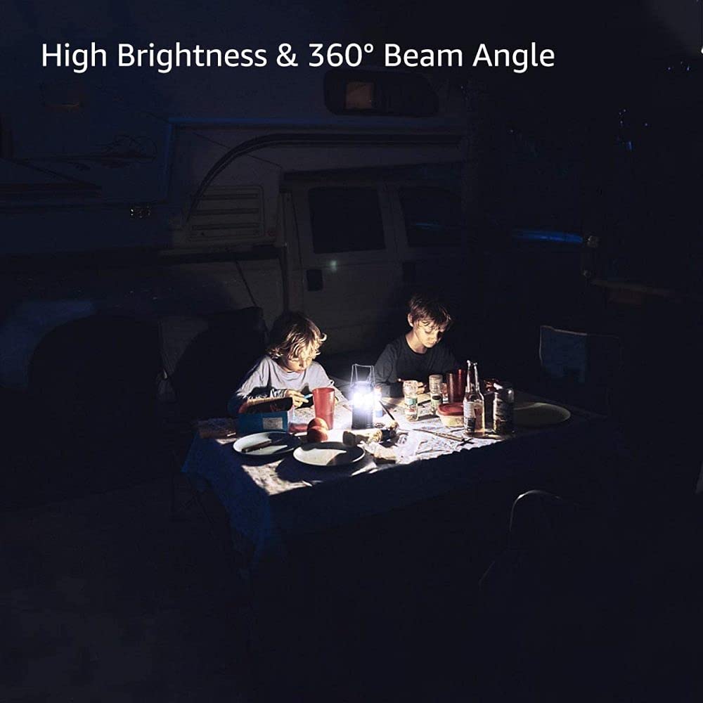 4 Pack Lámpara Camping LED,Plegable con Lmanes y Gancho, Linterna Portátil a Pilas Ldeal para Aventuras, Acampadas, Pesca, Senderismo etc