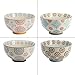 Table Passion - Coffret de 4 bols décors assortis bohème 14 cm