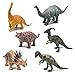 6Pcs Dinosaur Toy for Kids Mini Dinosaur Toys Miniature Figures Dinosaur Playset with Tyrannosaurus Stegosaurus (Diplodocus Toy Set)