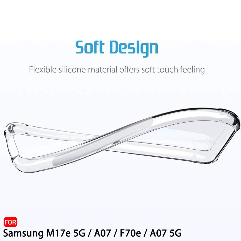 TheGiftKart Transparent Crystal Clear Back Cover Case for Samsung Galaxy M17e 5G / A07 / F70e / A07 5G | Shockproof Soft TPU Case | Cushioned Edges for Ultimate Protection Cover (TPU, Transparent) — Amazon image 7