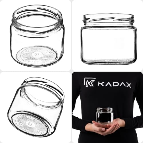 KADAX 50er Set Marmeladengläser 330ml TO82 Einlegegurken, Einmachgläser Vorratsgläser Mason Jar mit Schraubdeckel… – Ansicht 6