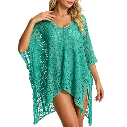 Image of Bathing Suit Cover Up for Women,V-Neck Summer Swimsuit Coverups Loose Swimwear Beach Dress for Pool Sea Party