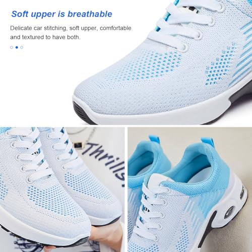Image of Padgene Womens Sneakers Air Cushion Running Shoes Lightweight Tennis Walking Shoes Mesh Breathable Gym Work Fashion Sneakers Athletic Comfortable Casual