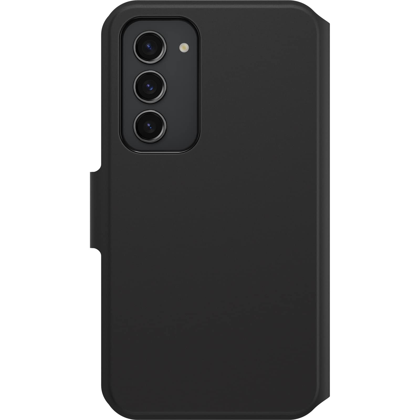 OtterBox Cover per Samsung Galaxy S23+ Strada Via, resistente a shock e cadute, folio sottile, morbido al tatto con slot carta di credito, testato 2x vs norme MIL-STD 810G, Nero