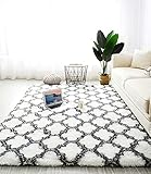 Alfombra suave y confortable: material 100% poliéster. La alfombra de pelo mide aproximadamente 4 cm de alto, muy suave al tacto y elegante en la textura. Hay muchos tamaños y colores de moda disponibles para su elección.