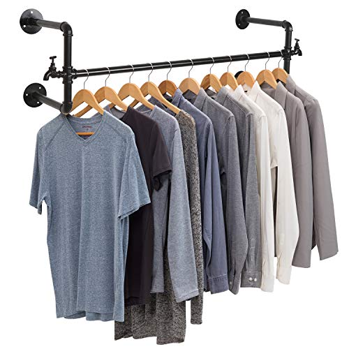 Black Faucet Wall Closet Rack
