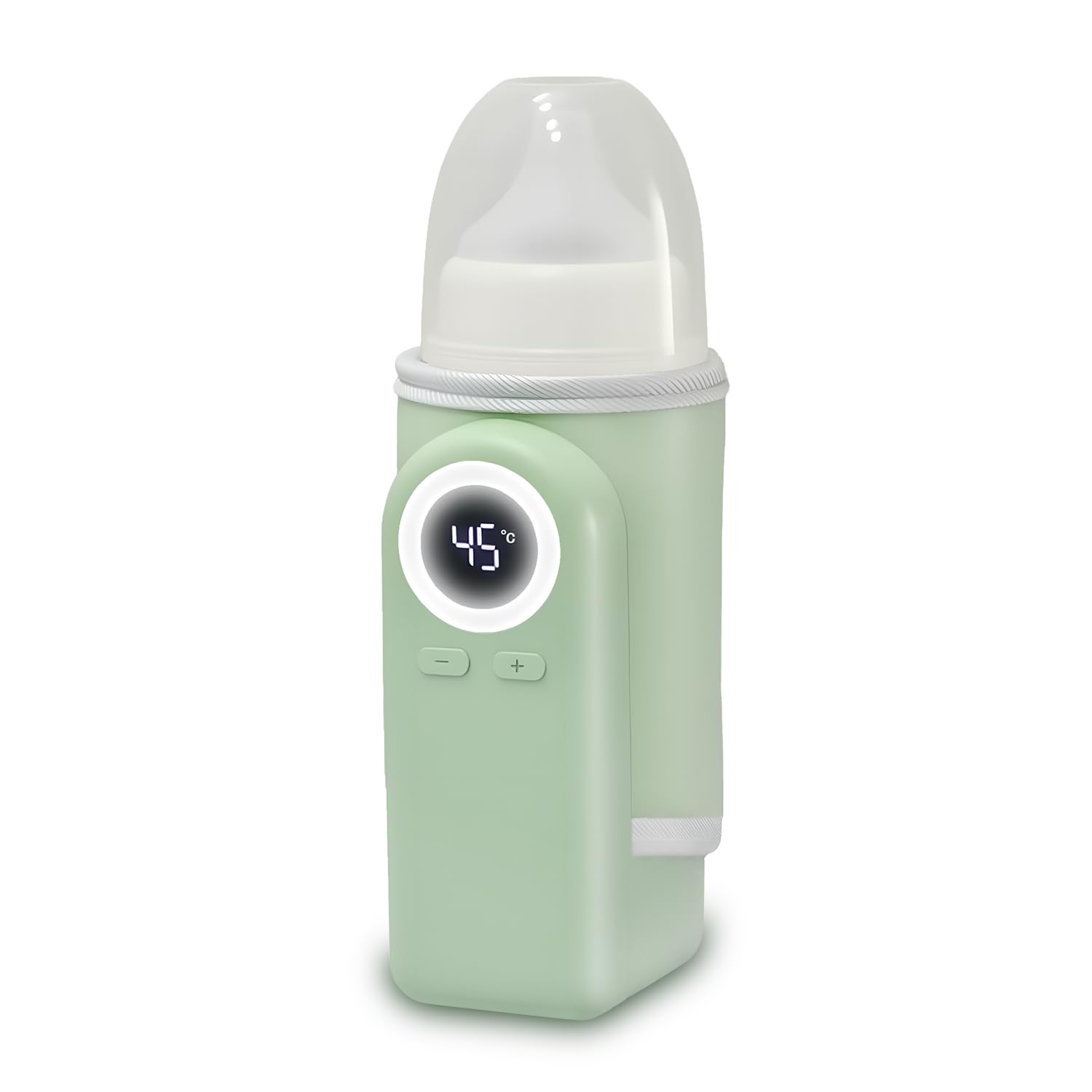 Cozytots Portable Bottle Warmer for Travel Wireless Portable Baby Milk Warmer On The Go Rechargeable USB Battery-Powered Milk Bottle Heating Bag in Car Heaters Thermostat Bag