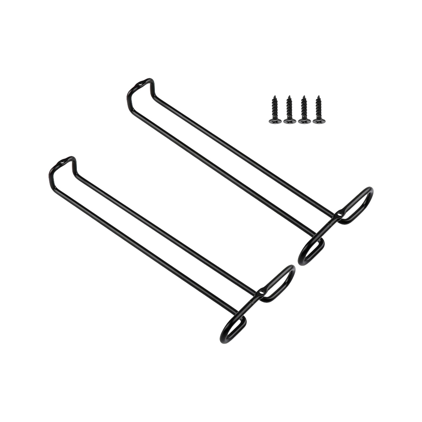 Msioytog Contemporary Under Cabinets Hanging Wine Glass Rack Strong Metal Construction Scandinavian Kitchen Storage Solution Space Saving Wine Glass Hanger