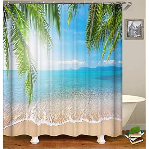 Fansu Cortina de Baño Resistente al Moho Impermeable Antimoho Antibacteriano Cover