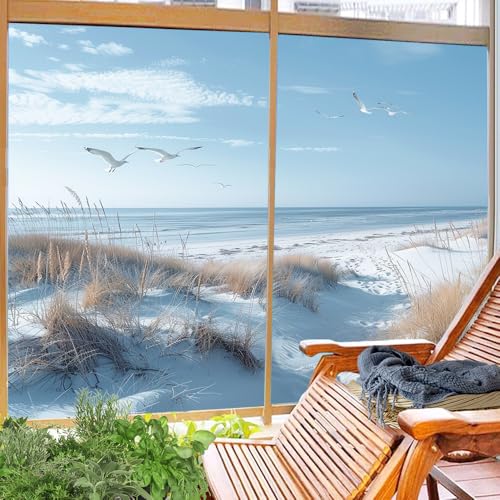 Película de privacidad con gaviotas para ventana, 2 piezas miniatura 6