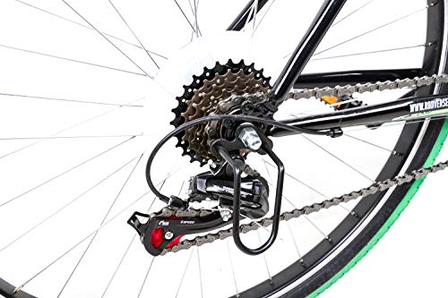 26 Zoll Fahrrad Mountain Bike Fire Flash MTB Shimano 18 Gang schwarz RH 48cm – Bild 3