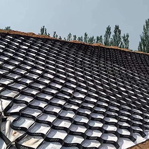 BBHW Georrejilla de Grava Estabilizador de Rejilla de Entrada de 5 Cm / 2 Pulgadas de Espesor, Estacionamientos Extra Anchos Geocell Geo Grid, para RV, Camiones Ligeros y Autocaravanas