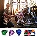 60Pack Guitar Picks With Organizer Box: Variety Colorful Guitar Pick - Thin, Medium & Heavy 3 Different Thickness for Acoustic Guitar, Metallica Guitar, Electric Guitar, Ukulele Bass