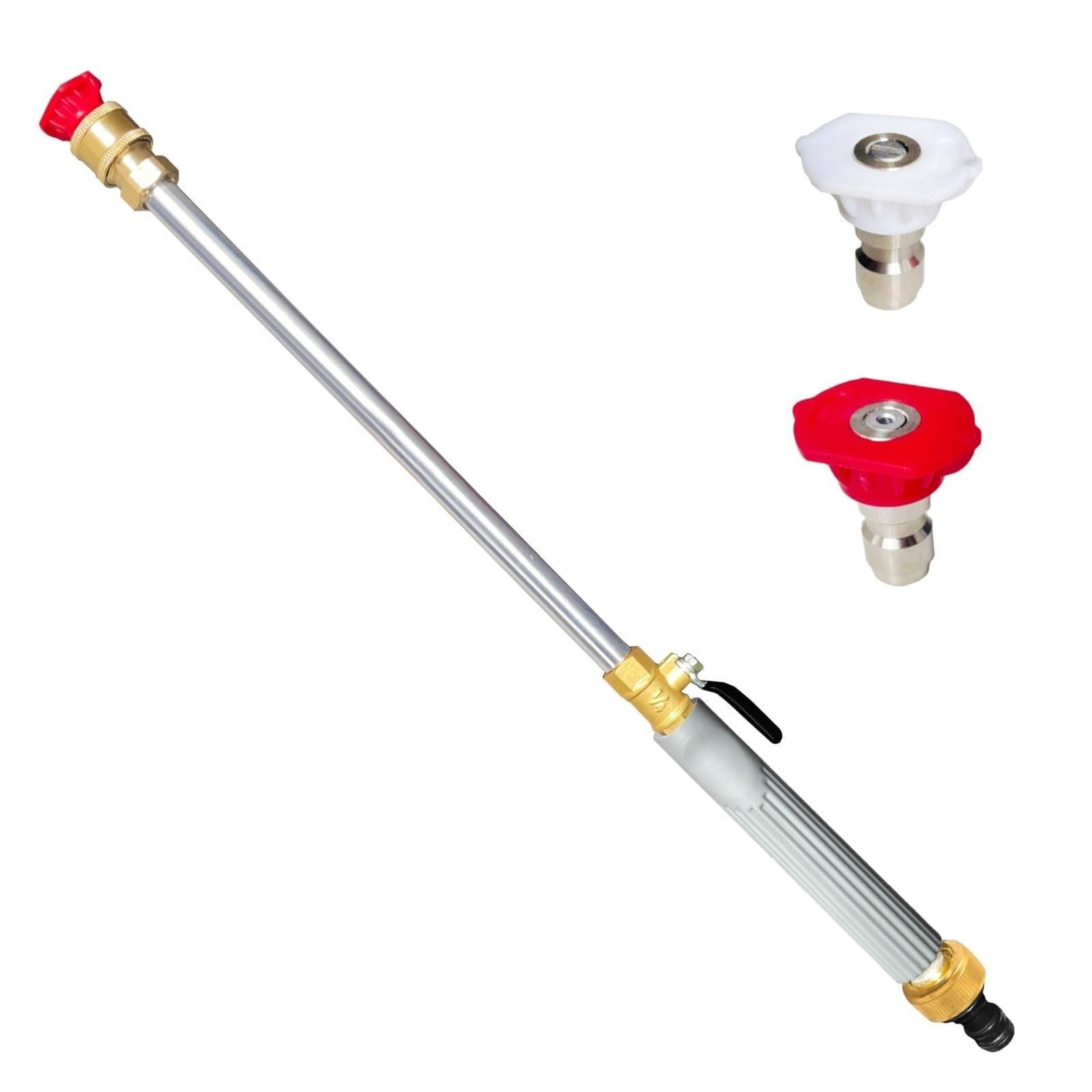 Lkvent Grey-A High Pressure Washer Wand Garden Hose Nozzles Washer Tools, For Patio Lawn Yard Driveway Outdoor Cleaning