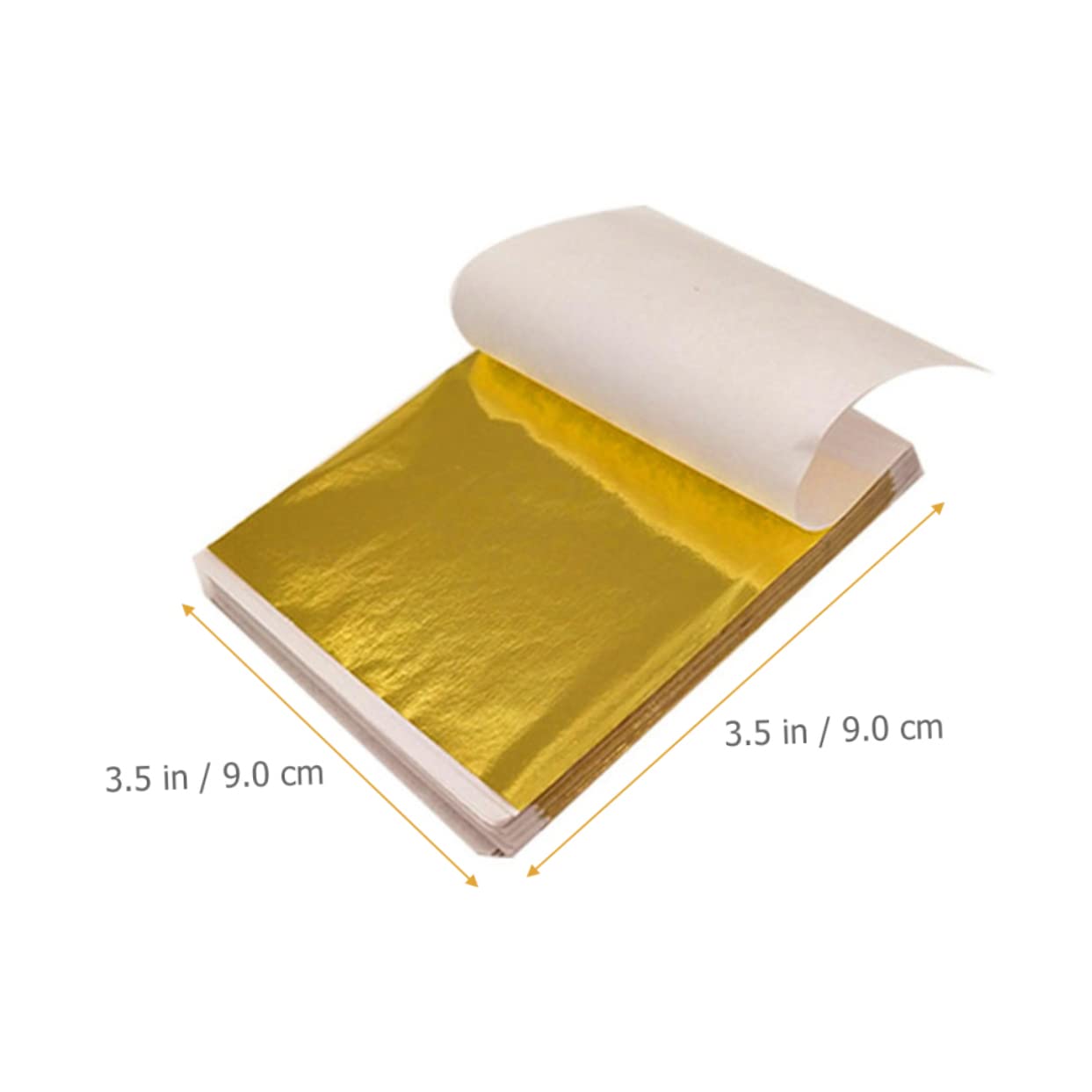 300 Hojas de Láminas de Imitación de Pan de Oro para Manualidades, Decoración Práctica y Bricolaje Papel Dorado