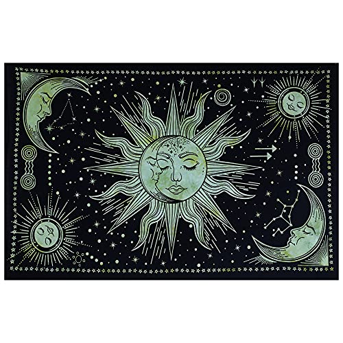 The Art Box Tapestry Wall Hanging As Wall Art And Home Decor For Bedroom, Living Room, Boho Wall Hanging Tapestry Indian Cotton Wall Sheet Bedding Decor (Green, 55 By 85 Inches) #TOP4