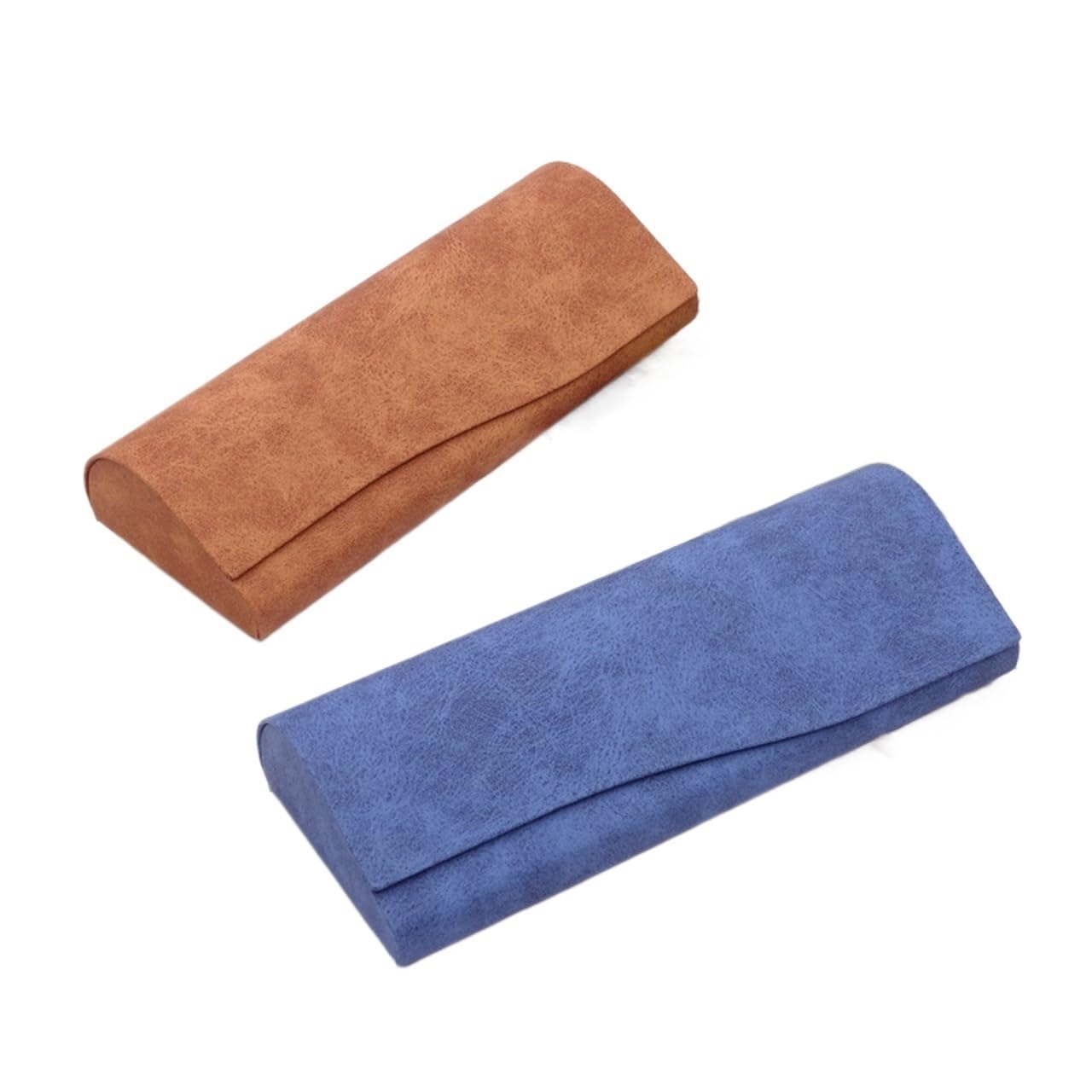 Funda de Gafas Blanda de Cuero Hard-shell Spectacle Case Men Women Glasses PU Leather Portable Anti-extrusion Sunglasses Storage Box Folding Eyewear Pouch