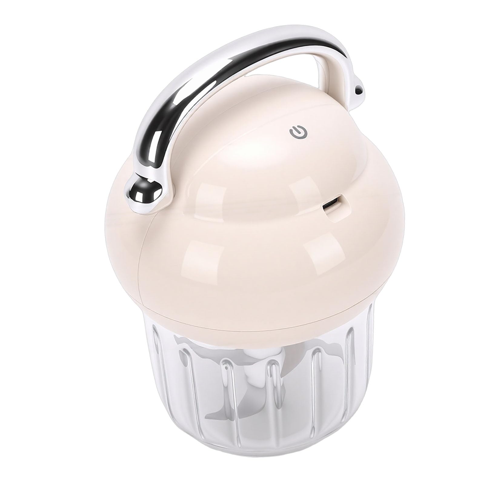 PUSOKEI Picadora de Ajo Eléctrica de Alta Velocidad, Triturador de Capacidad de 350ML para Alimentos Nutritivos para Bebés