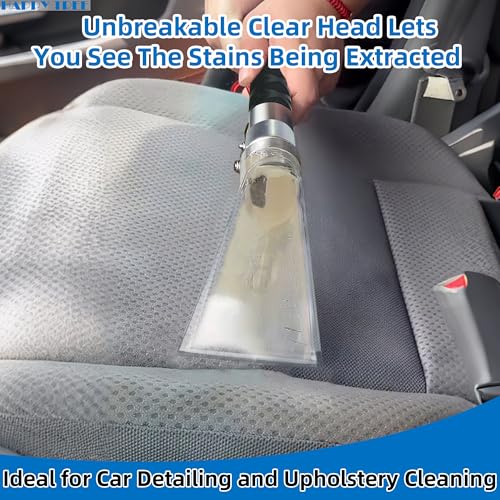 Image of Happy Tree Universal Fit All Brands' Shop Vac Extractor Hose Kit Adapter Wet-Dry Extraction Accessory for Upholstery & Carpet Cleaning Auto Detailing Wet Vaccum Accessories with 25 Feet Water Hose