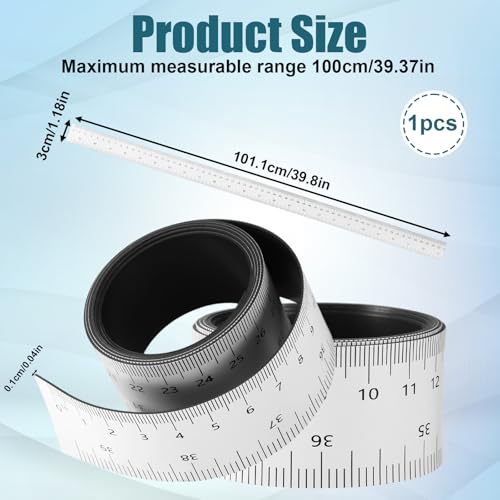 Cinta métrica magnética flexible de 39.37 pulgadas miniatura 2
