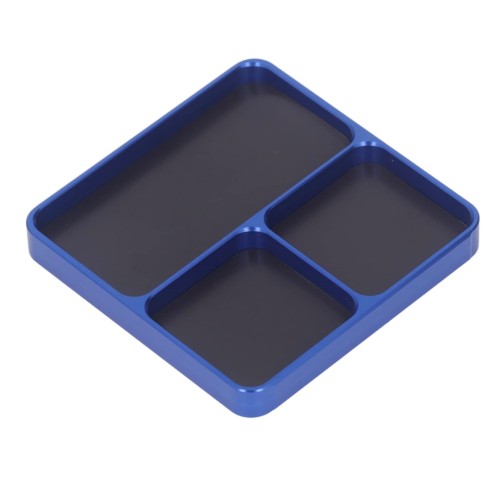 Magnetic Parts Tray Aluminum Small Parts Tray Advanced Tool Design Model Bowl,Skid Resistant Screws Holder for DIY Projects Nut Storage