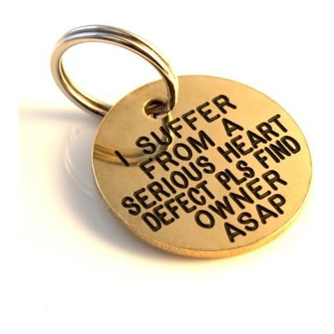 KNIFE-POINT ENGRAVED PET DOG, PUPPY, CAT, KITTEN ID TAG, ID DISCS - SOLID BRASS, LASER ENGRAVED (20MM - ENGRAVE BOTH SIDES) Cover