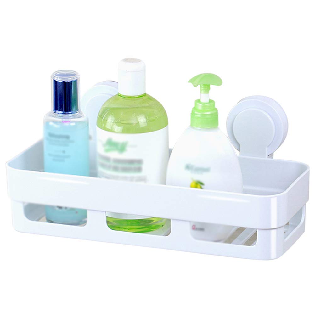 Estantes de baño exquisitos Bastidores de baño, Estante de baño Esquina de Ducha Colgar en la Pared Ventosa Inodoro Tocador Estante de Almacenamiento Perforación Libre Baño